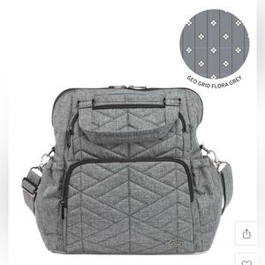 Lug Legacy Collection Canter Convertible Tote Bag Backpack NWT Heather Grey